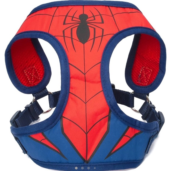 MARVEL COMICS New Spiderman Superhero Dog Harness Size Large Halloween - Picture 3 of 9